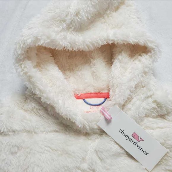 New girls  S (7-8) Vineyard Vines Stillwater high pile fleece Shep shirt sweater - Picture 2 of 6